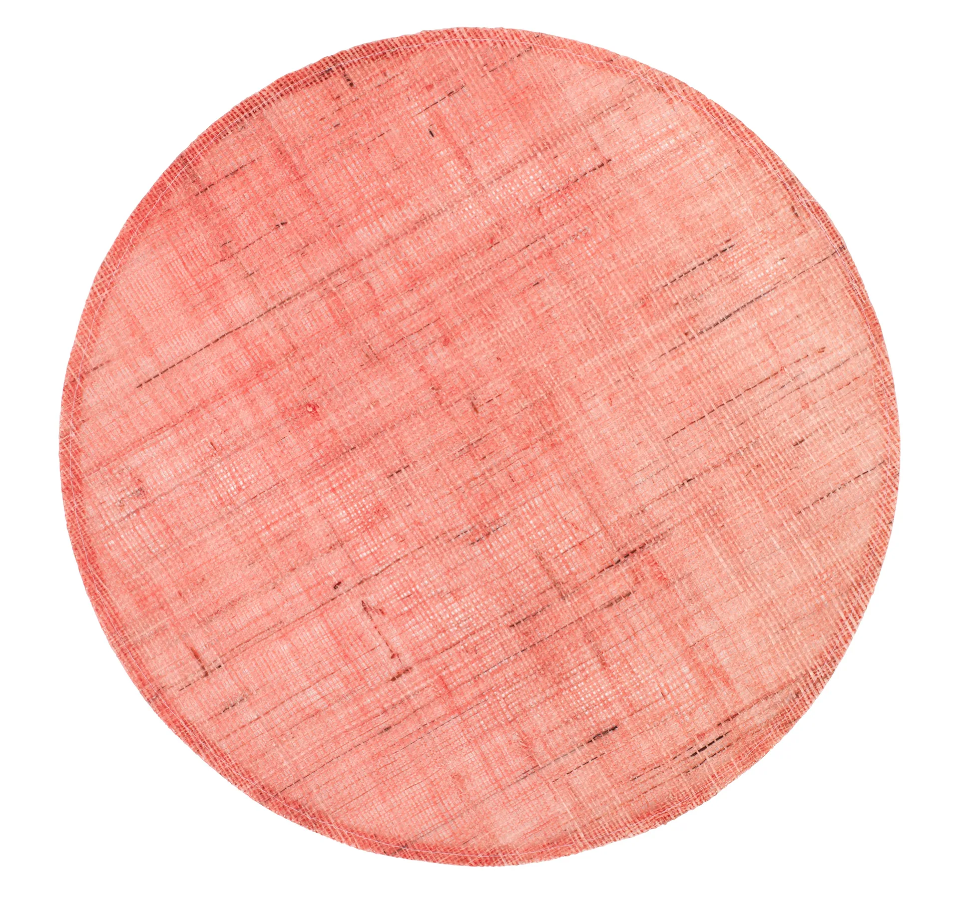 Dixie linnen placemat rond, Soft coral Dixie