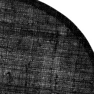 Dixie linnen placemat rond, zwart Dixie