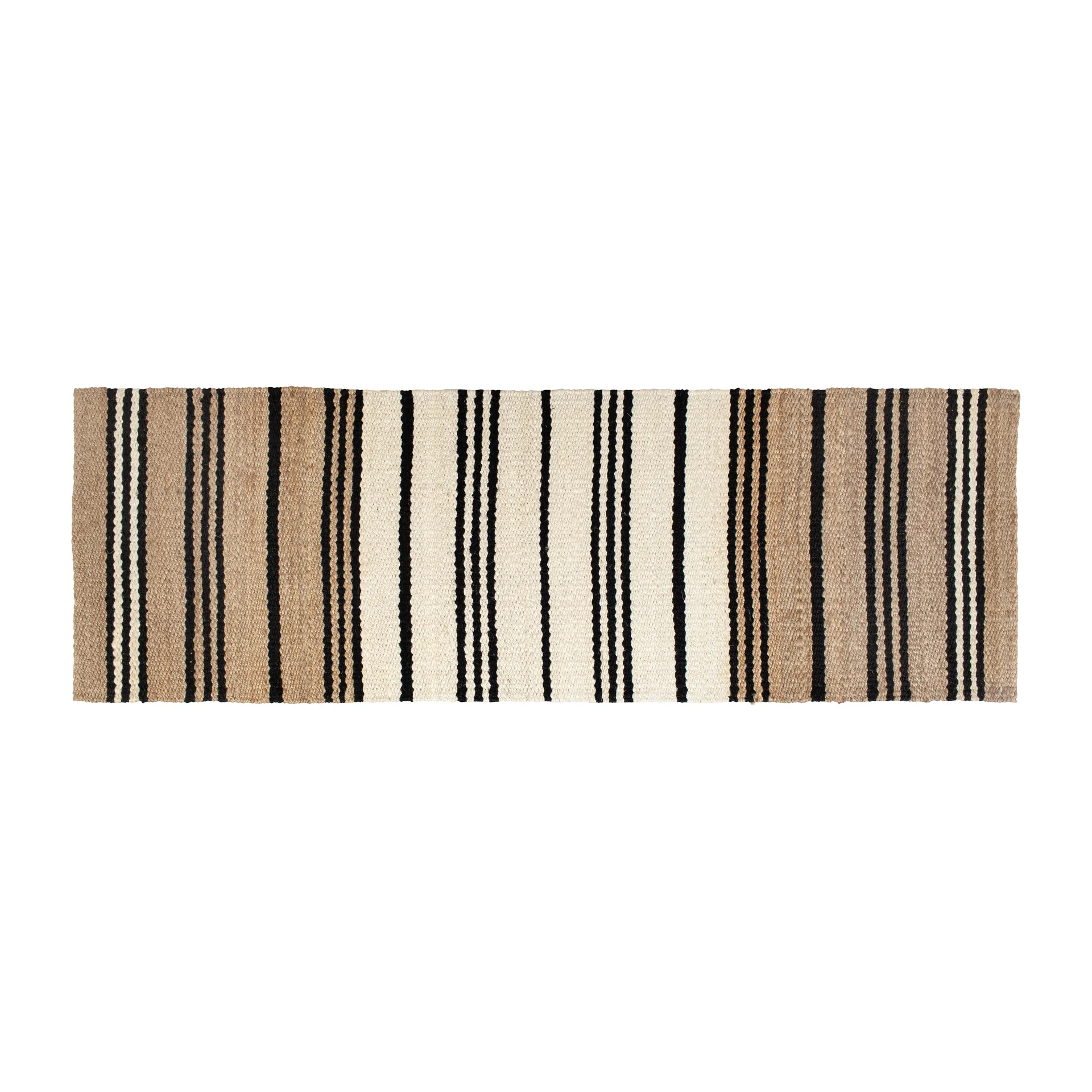 Elin jute vloerkleed gestreept, 80x250 cm Dixie