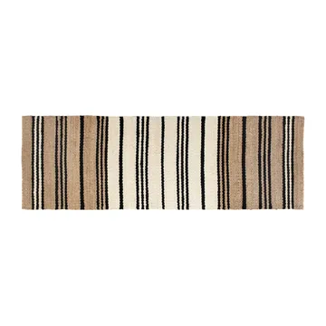 Elin jute vloerkleed gestreept - 80x250 cm - Dixie