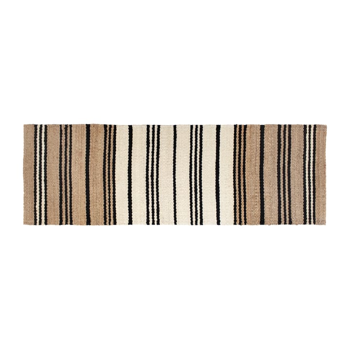 Elin jute vloerkleed gestreept - 80x250 cm - Dixie