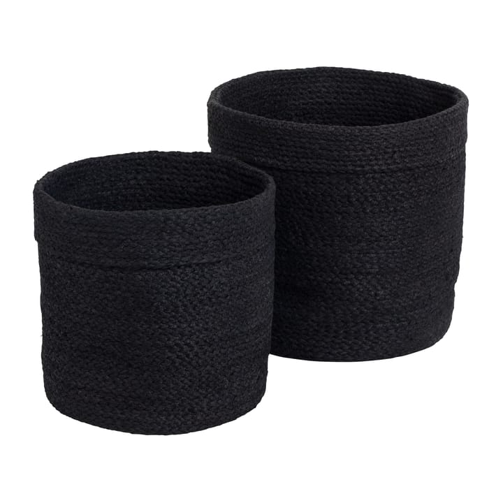 Elin opbergmand 2-pack - Zwart - Dixie