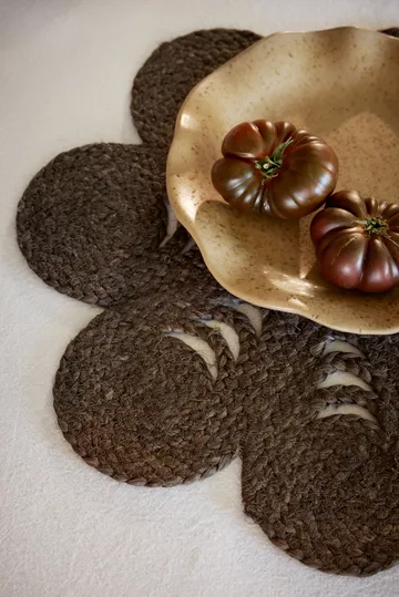 Elin placemat anemone Ø40 cm - Coffee - Dixie