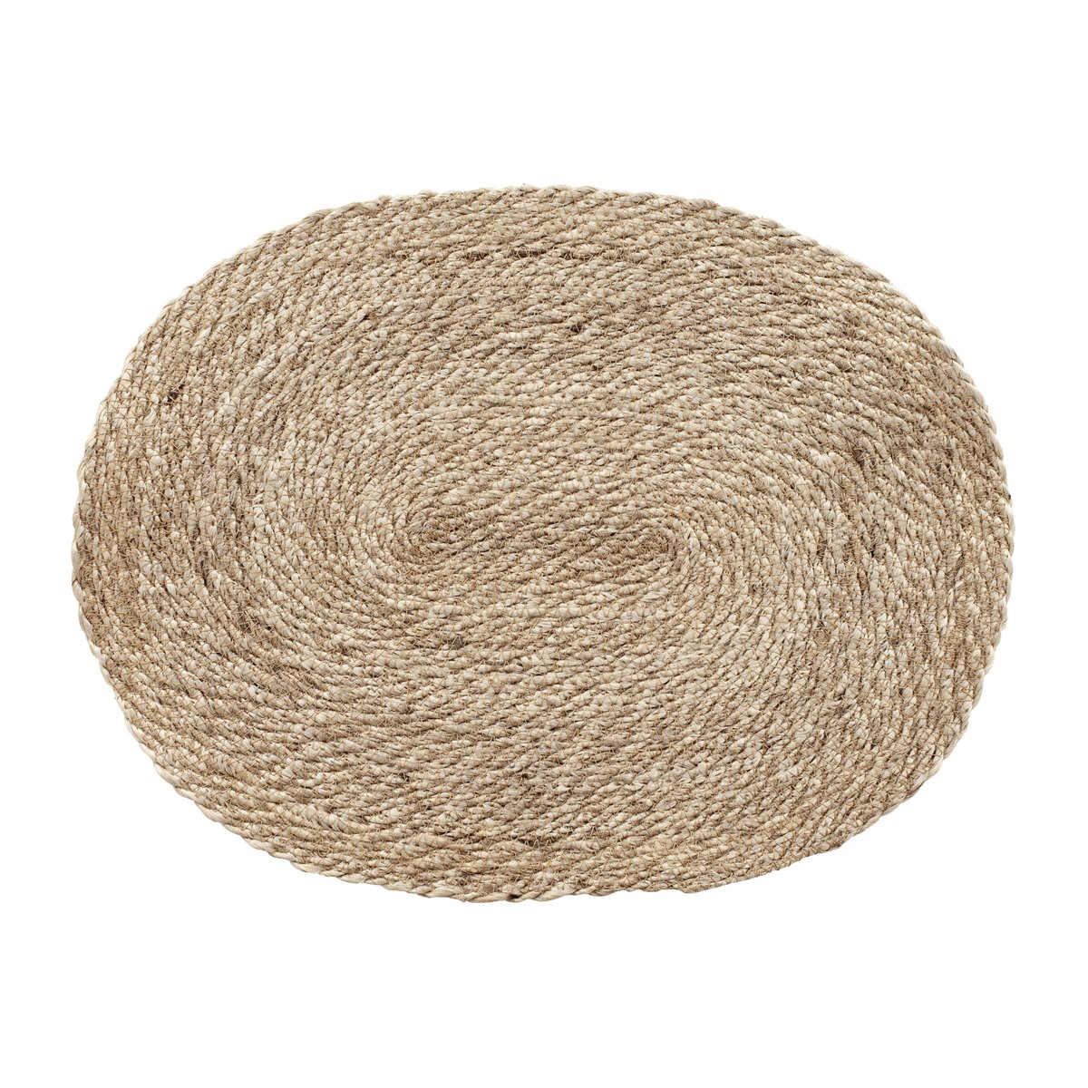 Dixie Elin placemat twist oval Natuur-grijs | Scandinavisch Interieur | Placemats | Beige