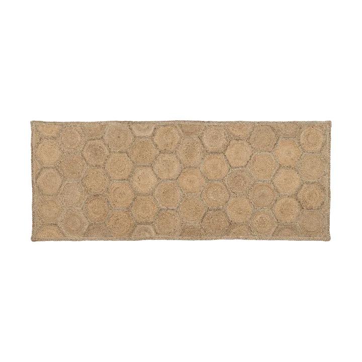 Elin vloerkleed - Honey comb natural, 80x200 cm - Dixie