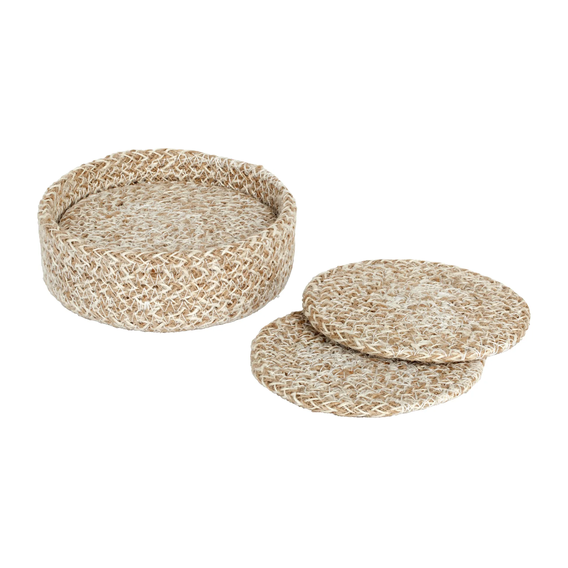 Ella glasonderzetters Ø10,5 cm 6-pack, Beige Dixie