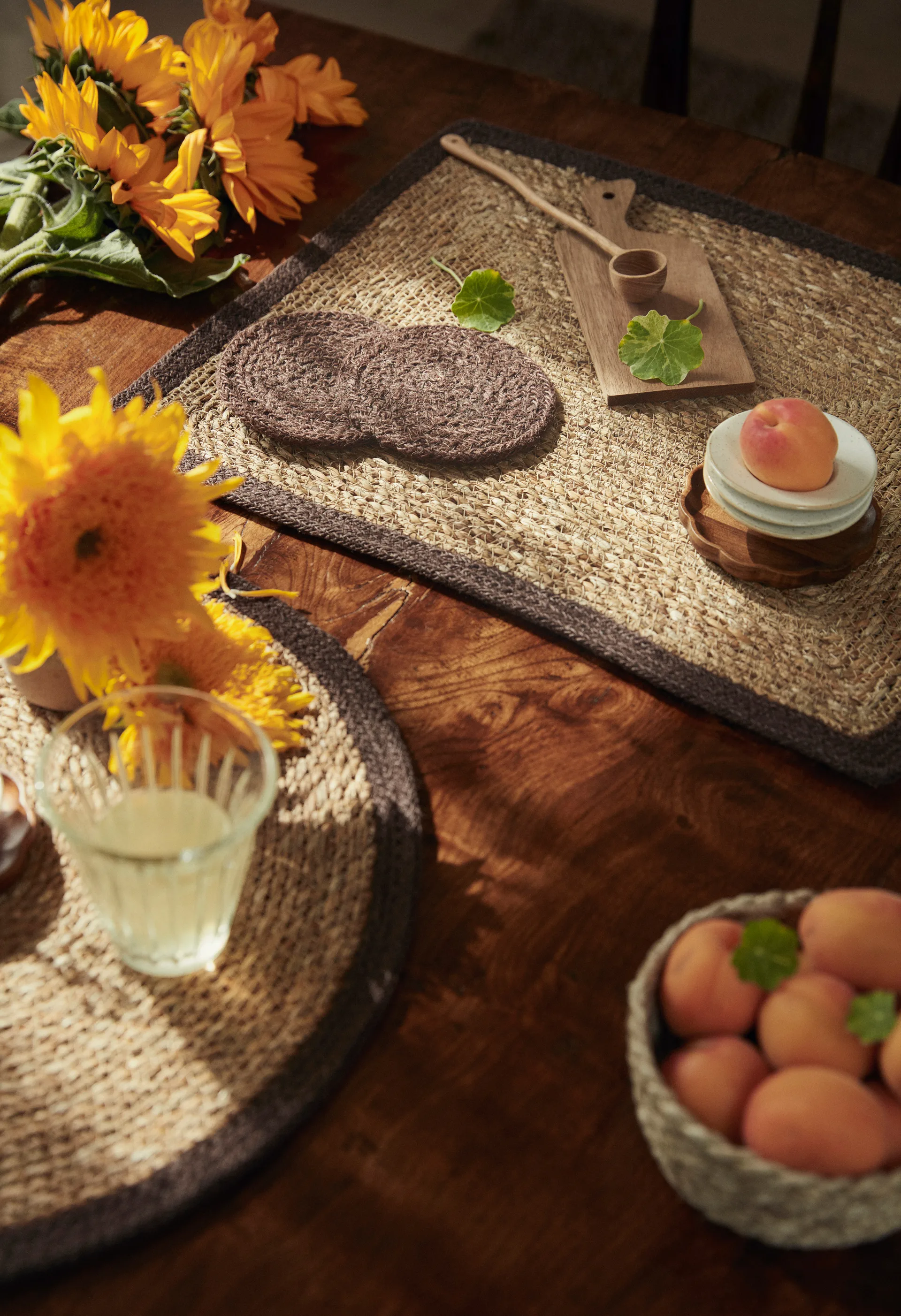 Ella glasonderzetters Ø10,5 cm 6-pack, Pure brown Dixie