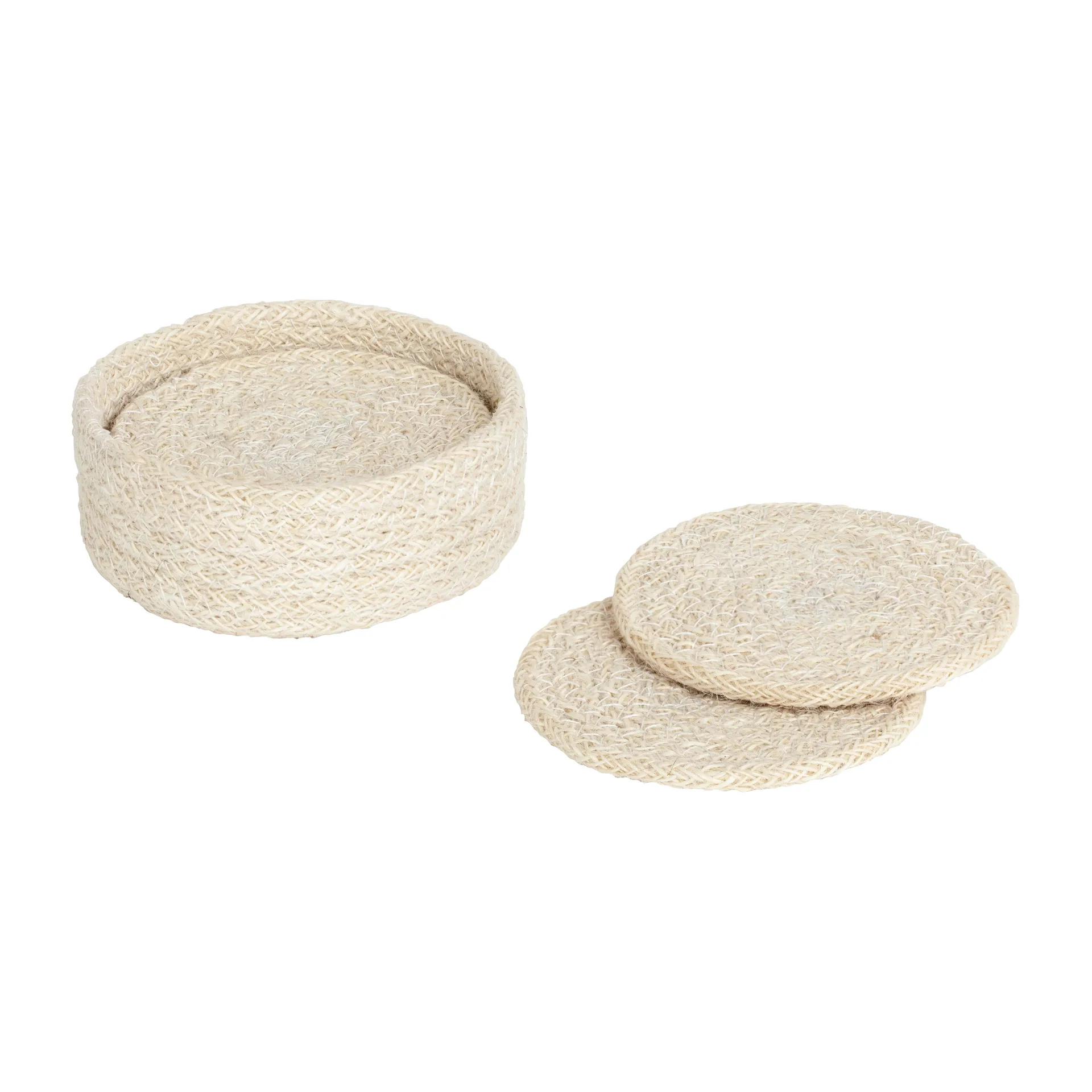 Ella glasonderzetters Ø10,5 cm 6-pack, Pure white Dixie