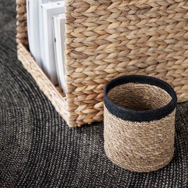 Emil opbergmand 3-pack small, Natuur-zwart Dixie