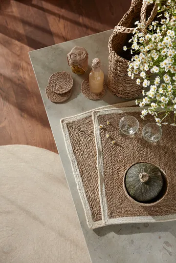 Emil placemat - naturel-wit - Dixie