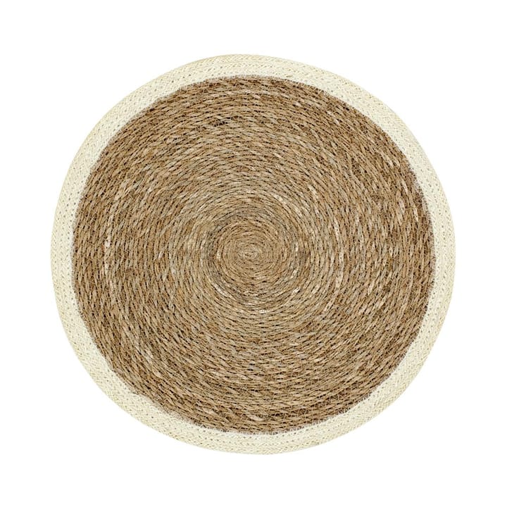 Emil placemat rond - naturel-wit - Dixie