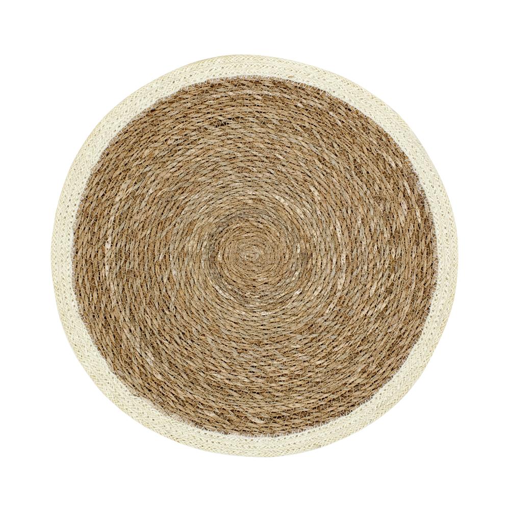 Dixie Emil placemat rond naturel-wit | Scandinavisch Interieur | Placemats | Beige