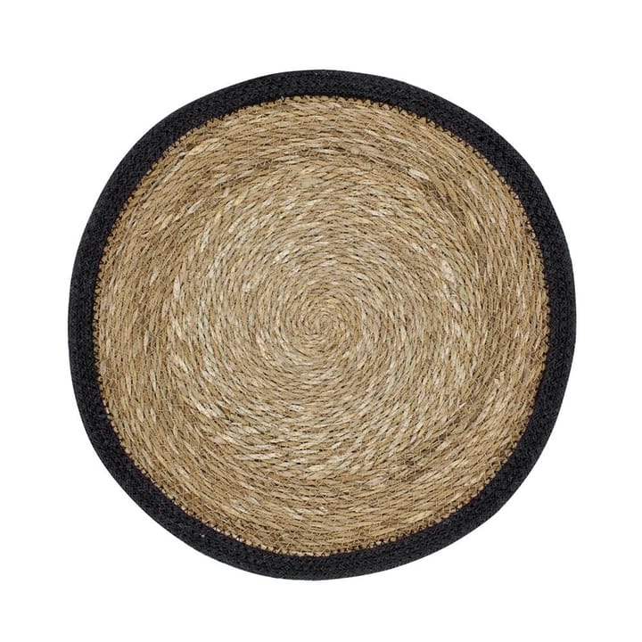 Emil placemat rond - naturel-zwart - Dixie