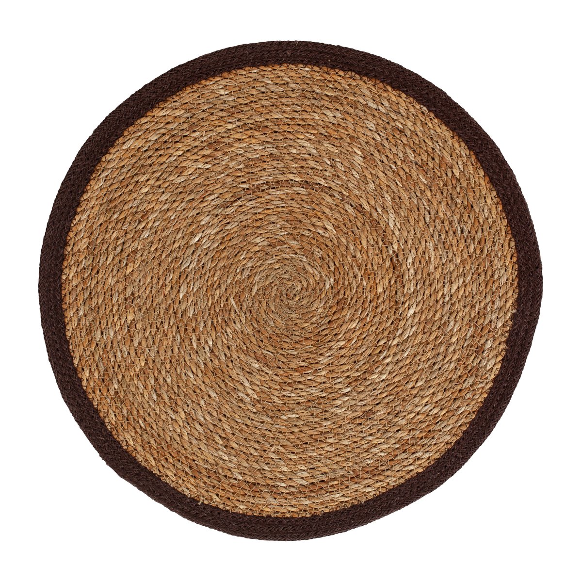 Dixie Emil placemat rond Natuur-bruin | Scandinavisch Interieur | Placemats | Beige
