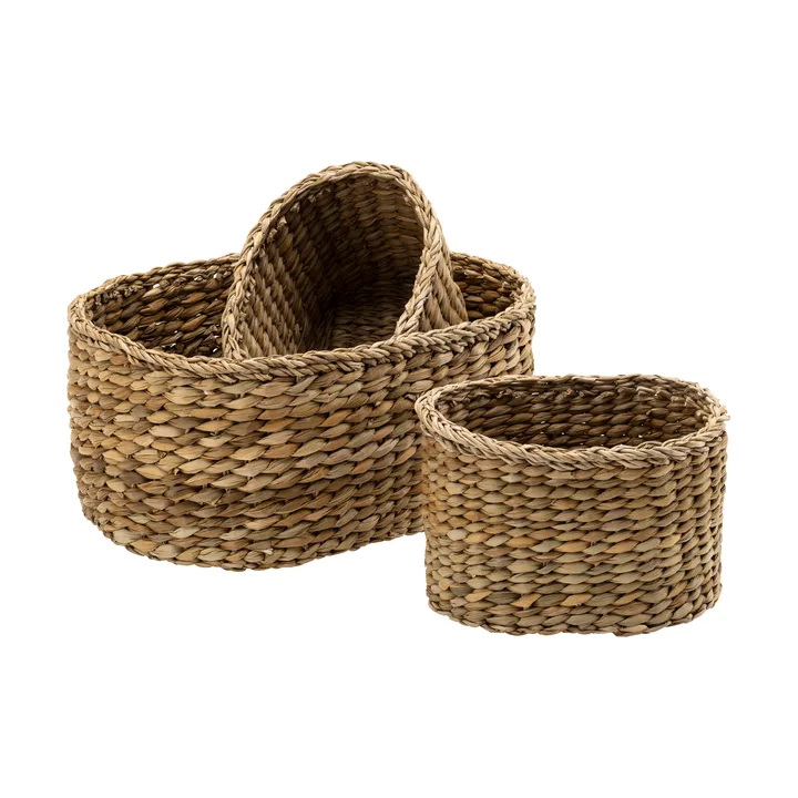 Esther mand ovaal 3-delig - Zeegras - Dixie