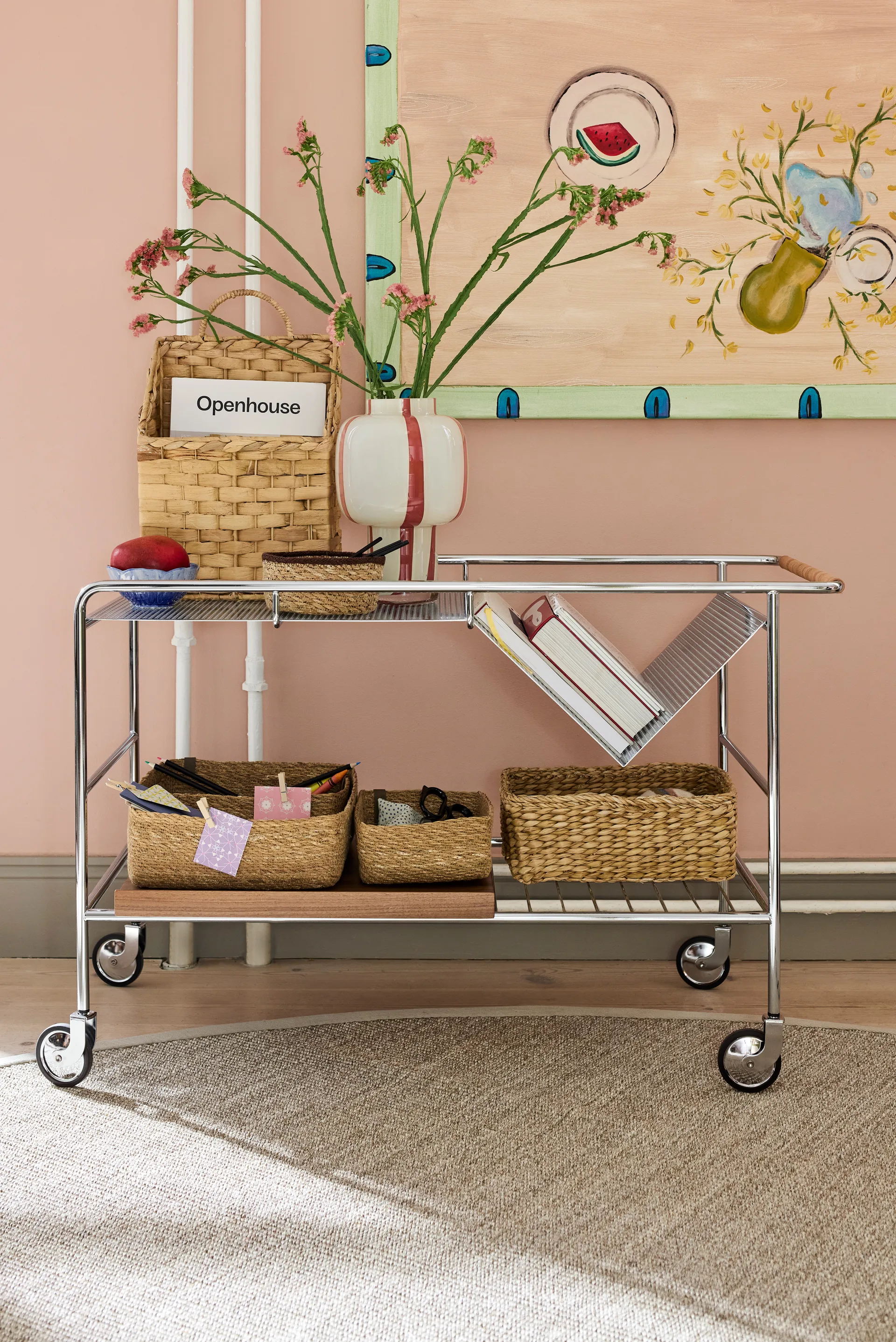 Esther opbergdoos 3-delig, Natural Dixie