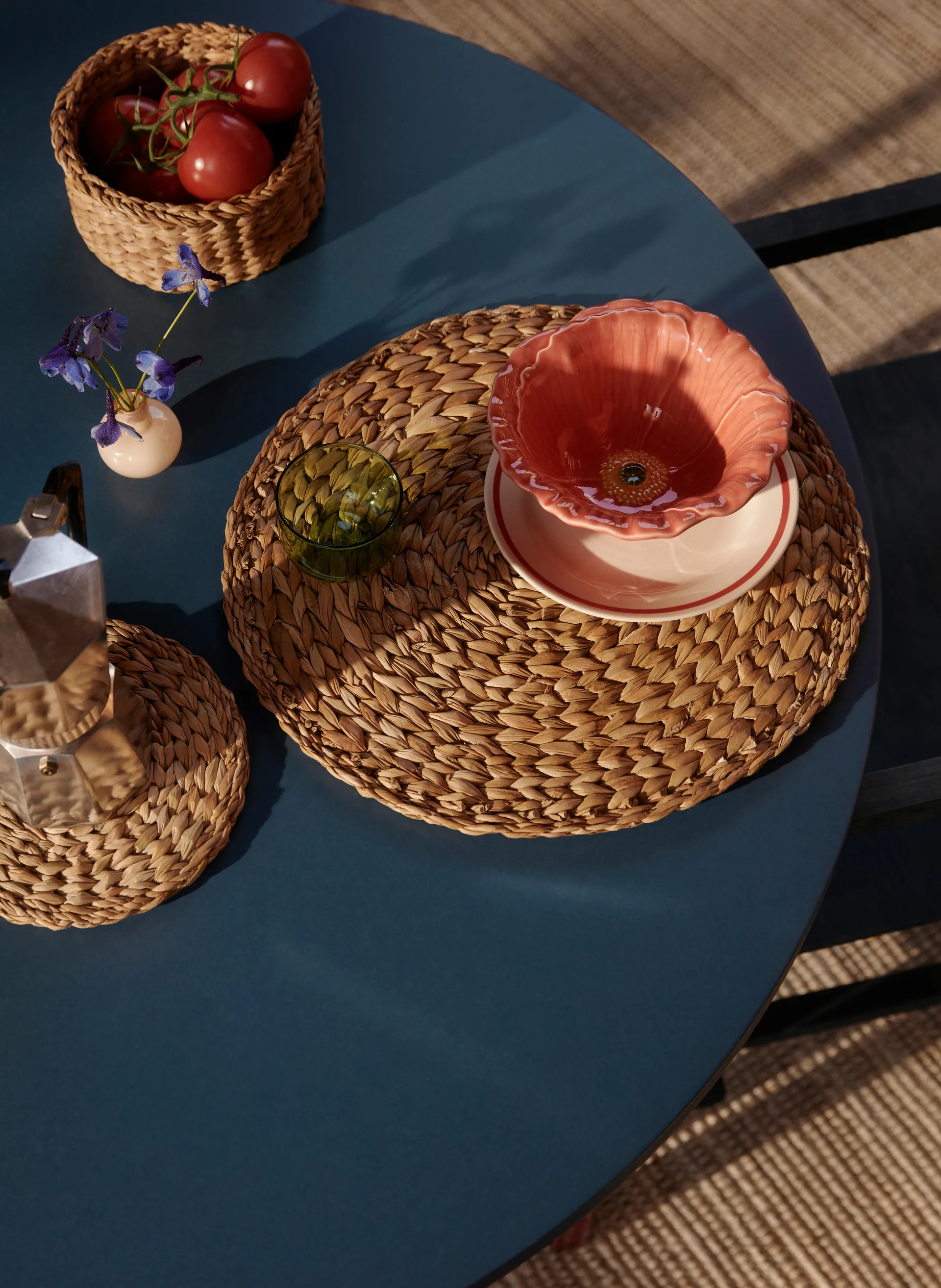 Esther pannenonderzetter 2-delig, Natural Dixie