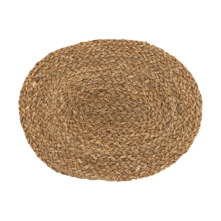 Esther placemat gevlochten ovaal - zeegras, 45x35 cm - Dixie