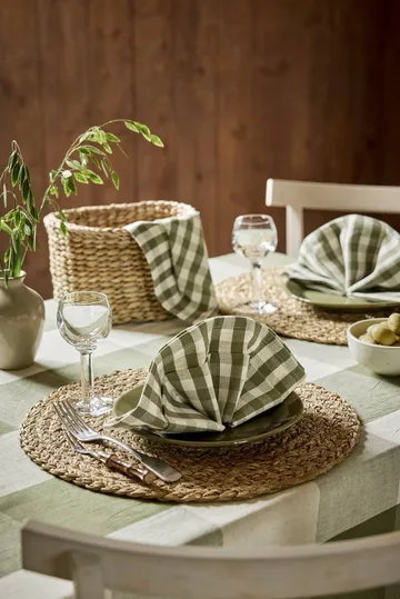 Esther placemat gevlochten - zeewier, Ø38 cm - Dixie