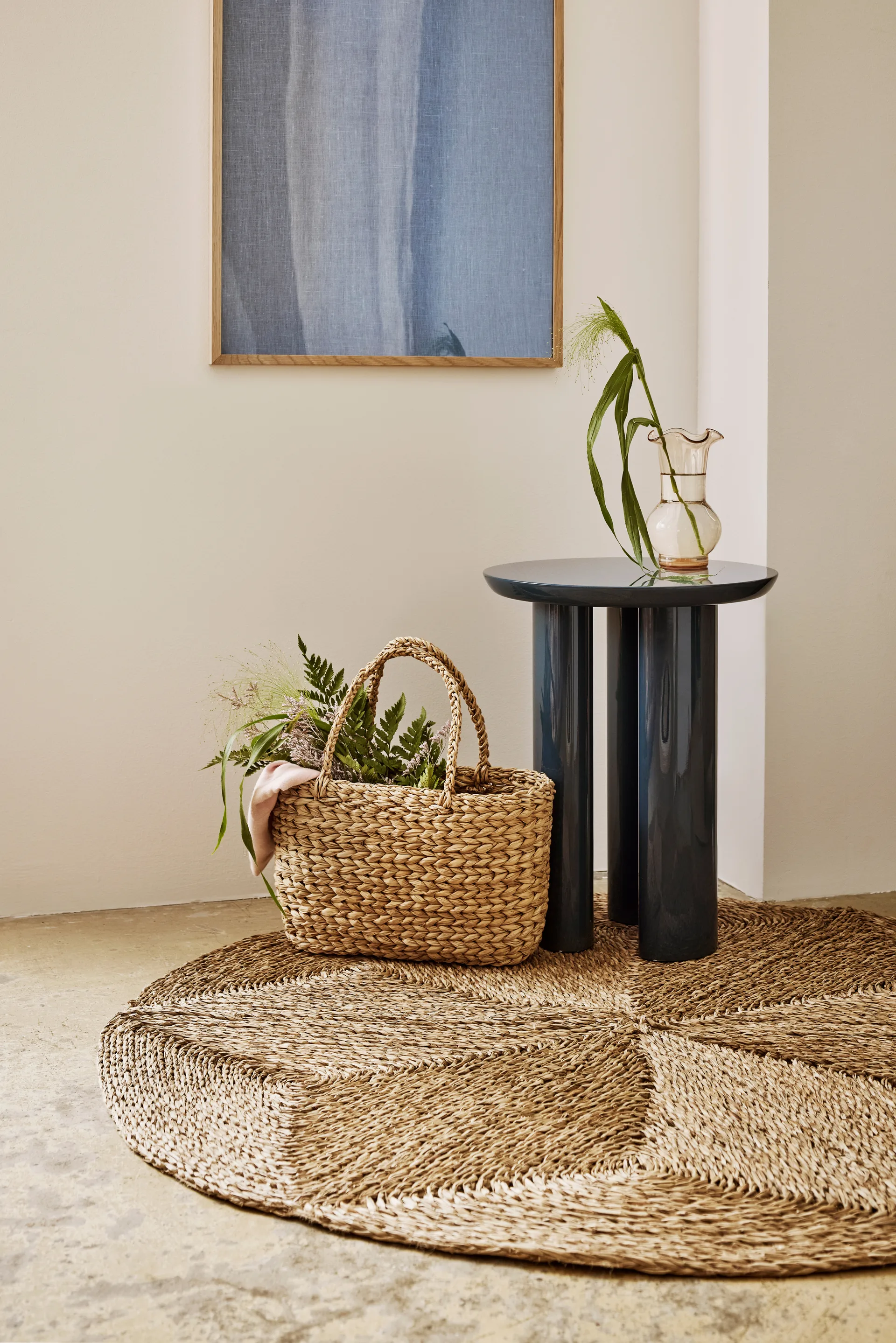 Esther Star vloerkleed Ø120 cm, Natural Dixie