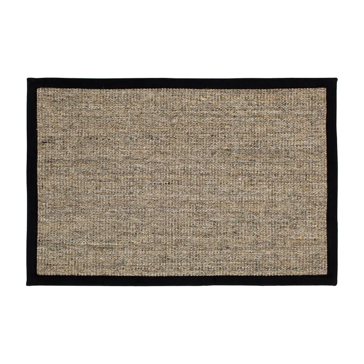 Jenny Sisal deurmat - Naturel-zwart, 60x90 cm - Dixie