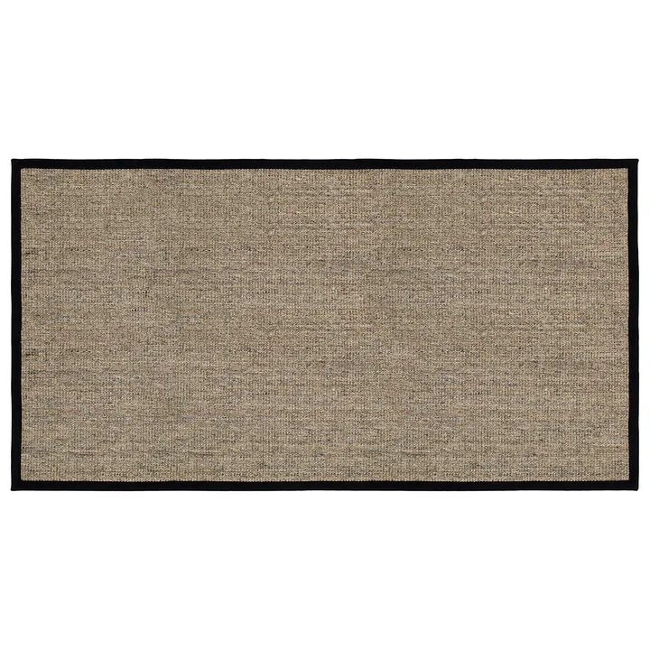 Jenny Sisal deurmat - Naturel-zwart, 80x150 cm - Dixie