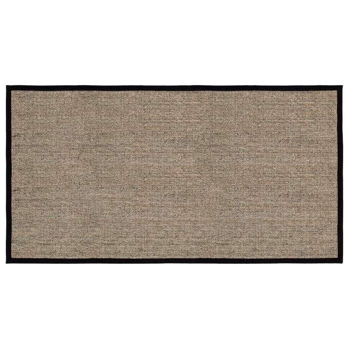 Jenny Sisal deurmat natuur-zwart - 80x150 cm - Dixie