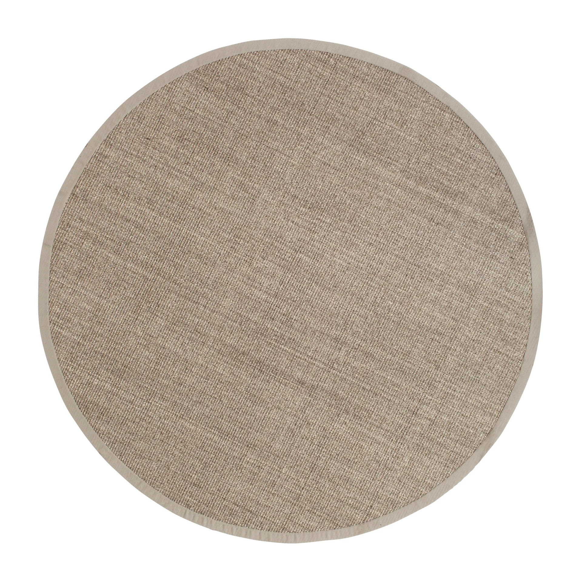 Jenny Sisal rond vloerkleed, Natural grey Ø150 cm Dixie