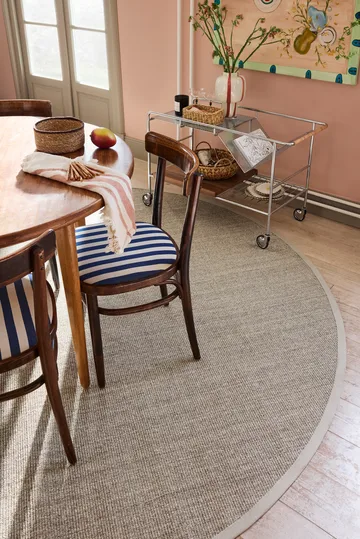 Jenny Sisal rond vloerkleed - Natural grey Ø250 cm - Dixie