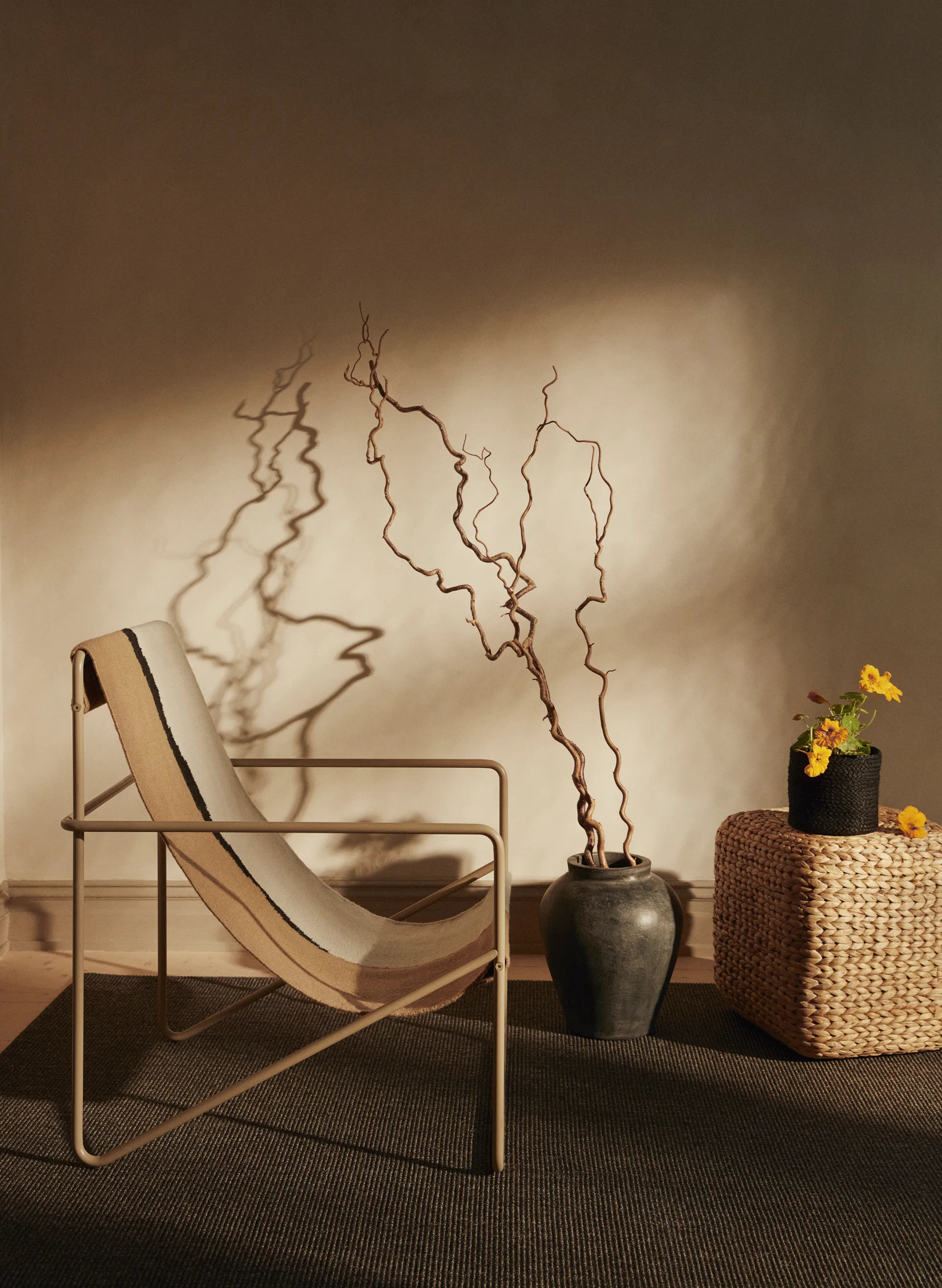 Jenny Sisal vloerkleed zwart, 160x230 cm Dixie