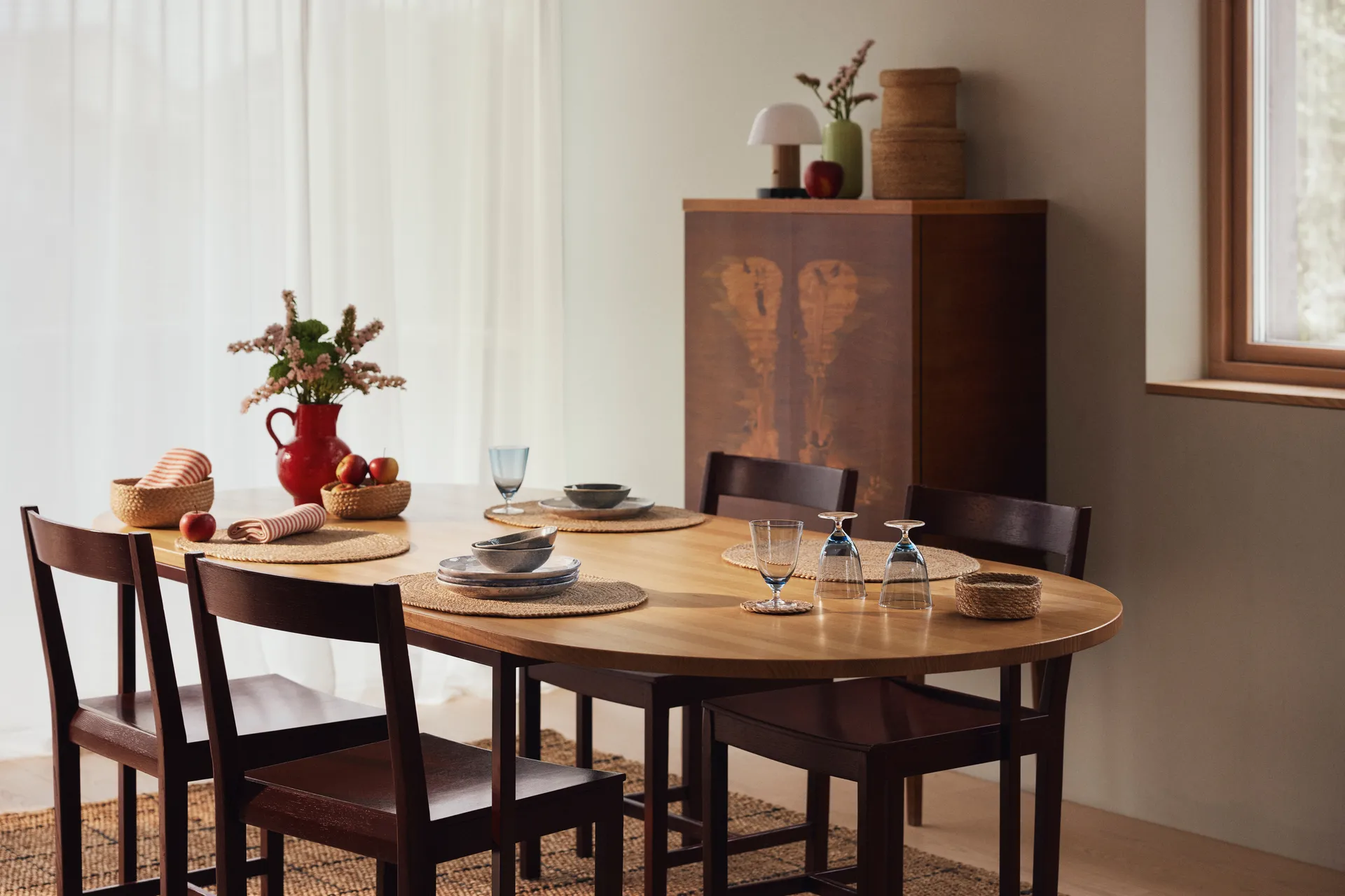 Jute Braided placemat Ø38 cm, Natuur Dixie