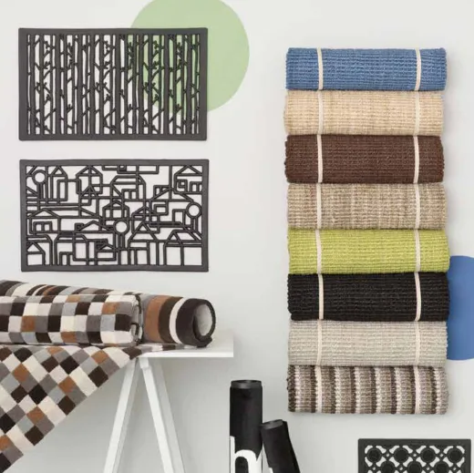 Jute deurmat zwart, 60 x 90 cm Dixie