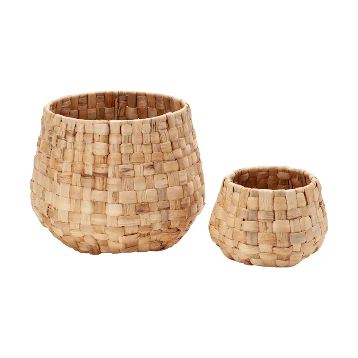 Lily buitenpot panama 2 delen - Natural - Dixie