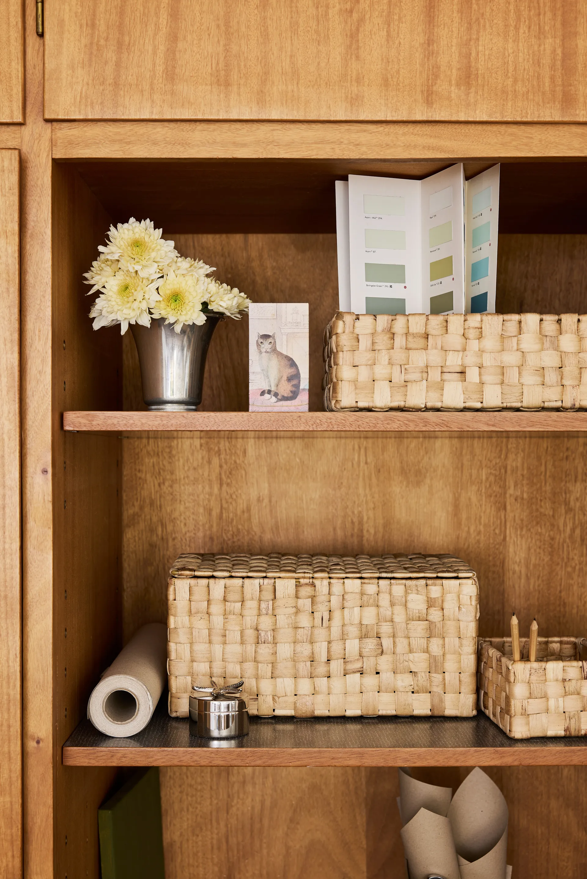 Lily opbergdoos met deksel panama 2-delig, Natural Dixie