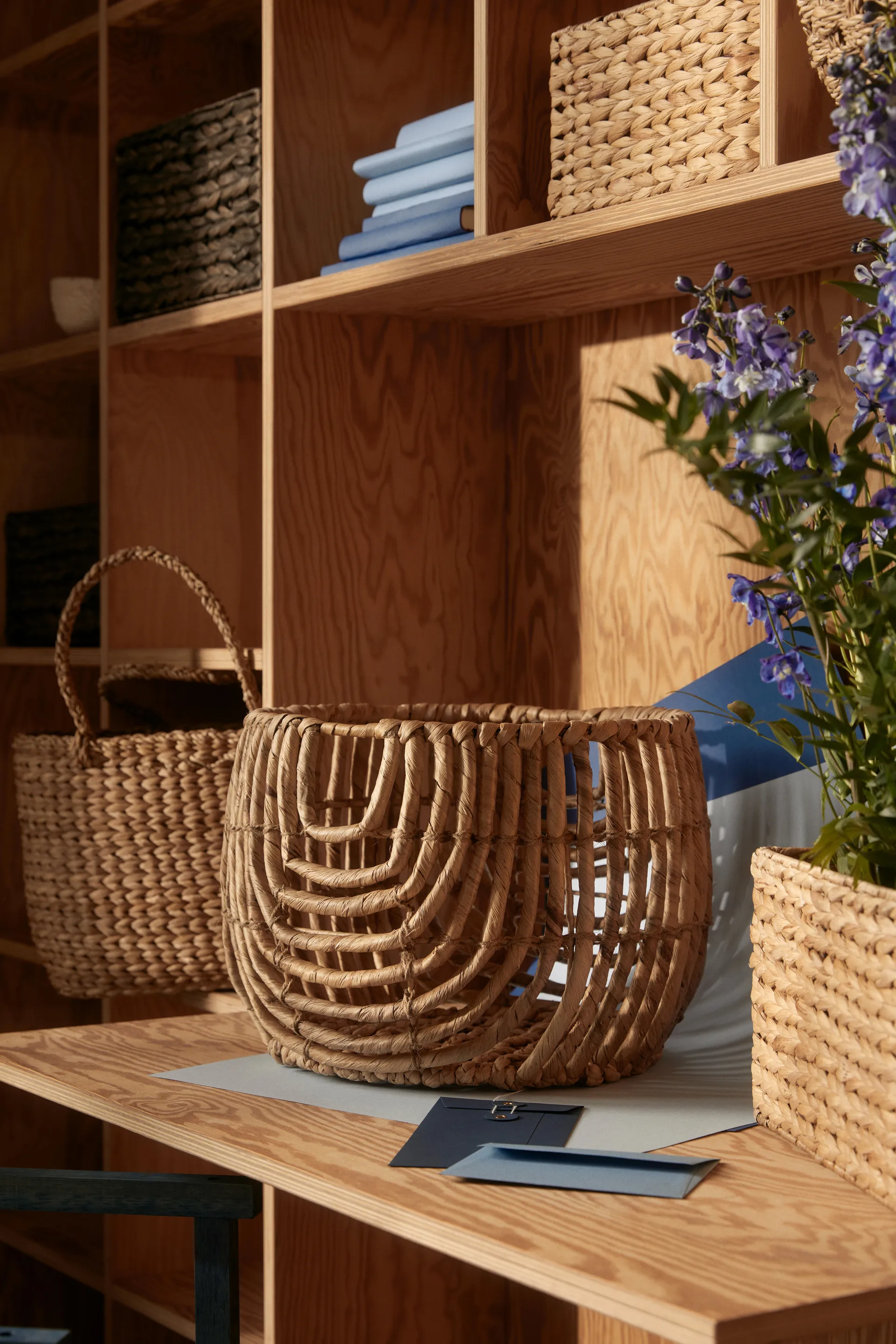 Lily opbergmand small 3-delig, Natural Dixie