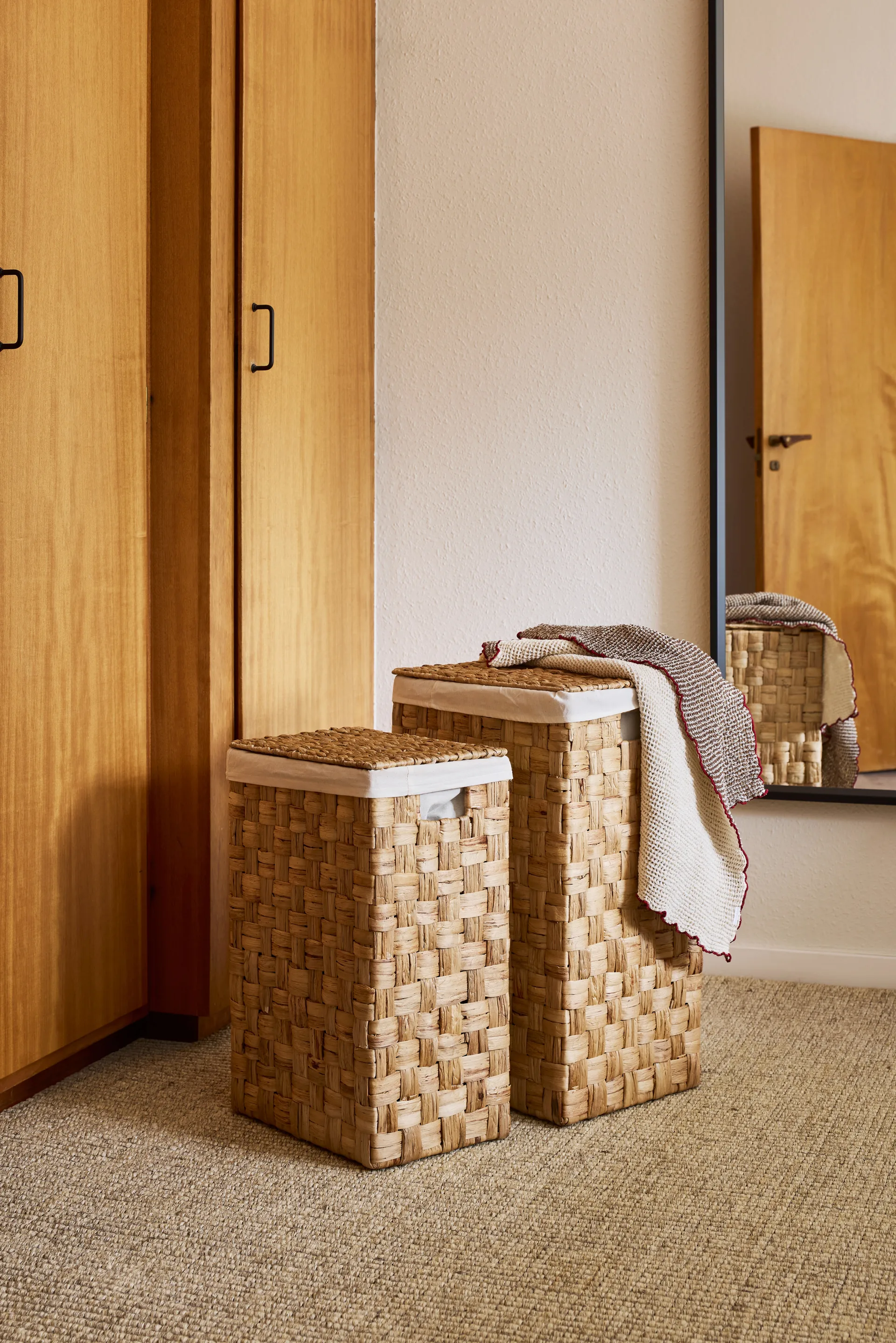 Lily wasmand rechthoekig 2-delig, Natural Dixie