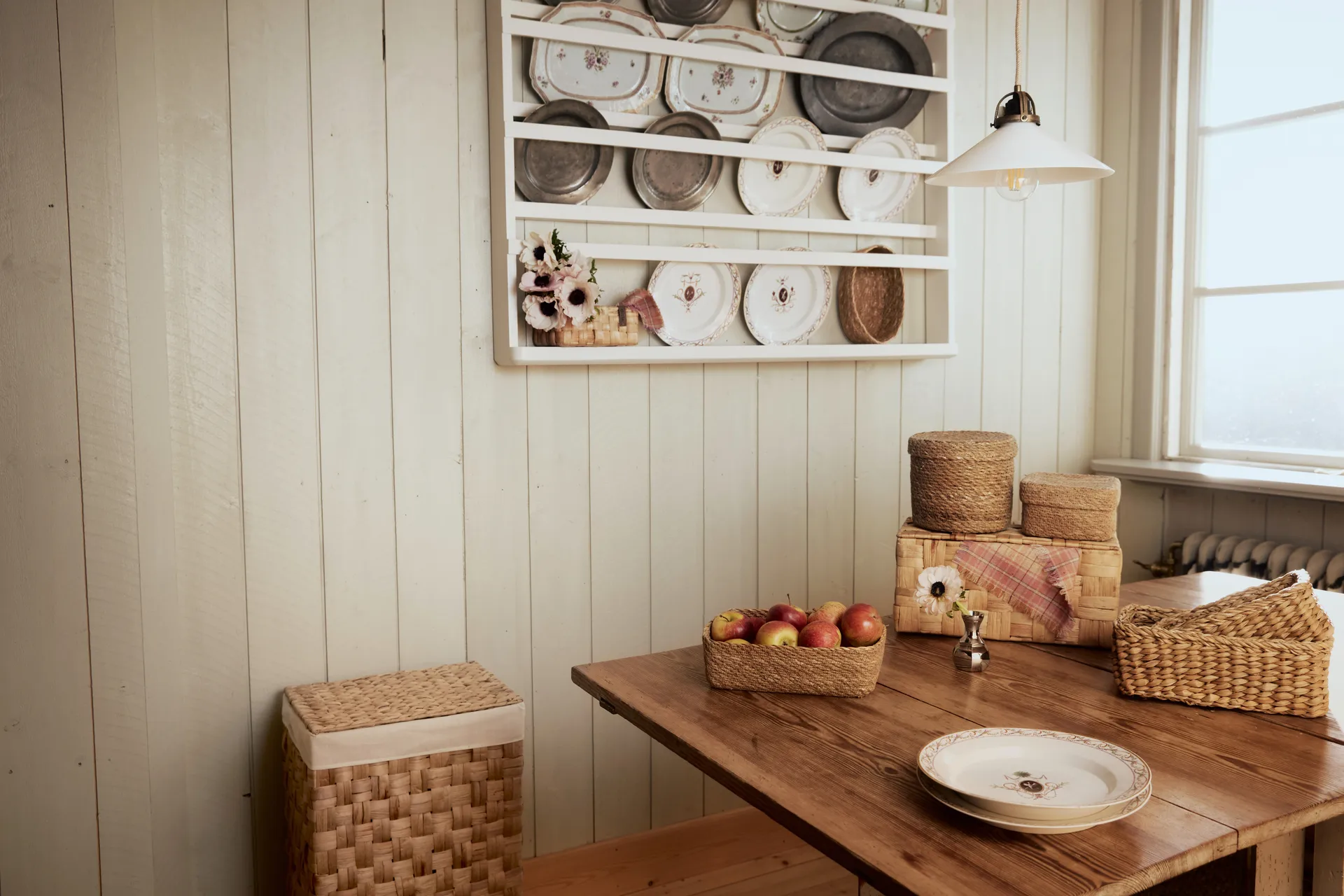 Lily wasmand rechthoekig 2-delig, Natural Dixie