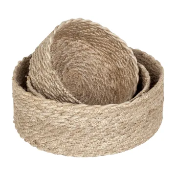 Twisted broodmand 3-pack - Natuur-grijs - Dixie