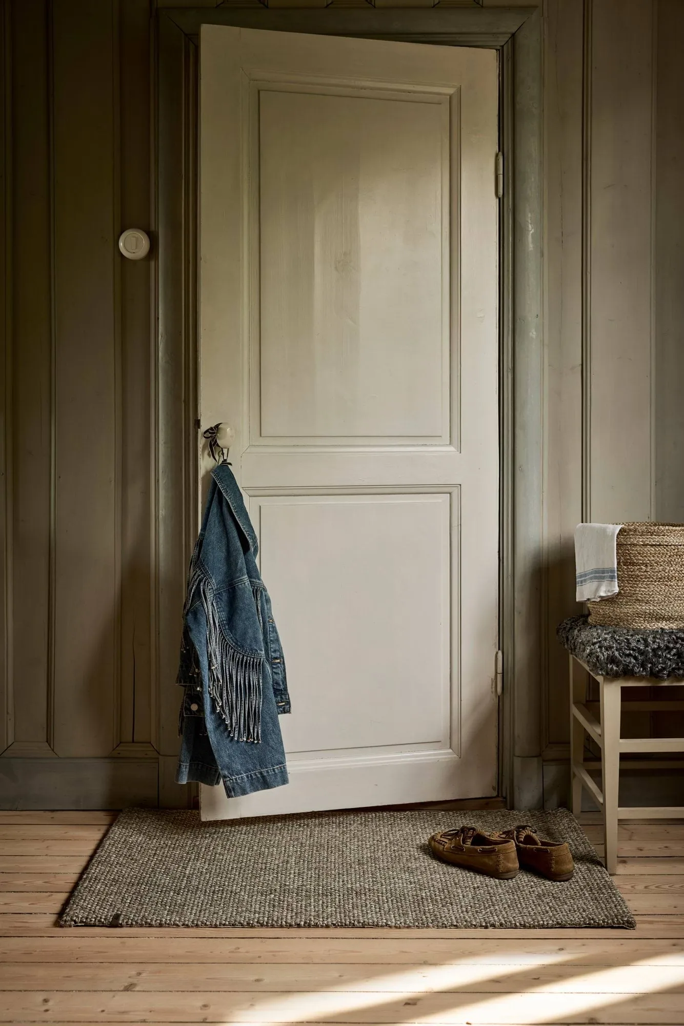 Wilma deurmat, Natural grey, 70x120 cm Dixie