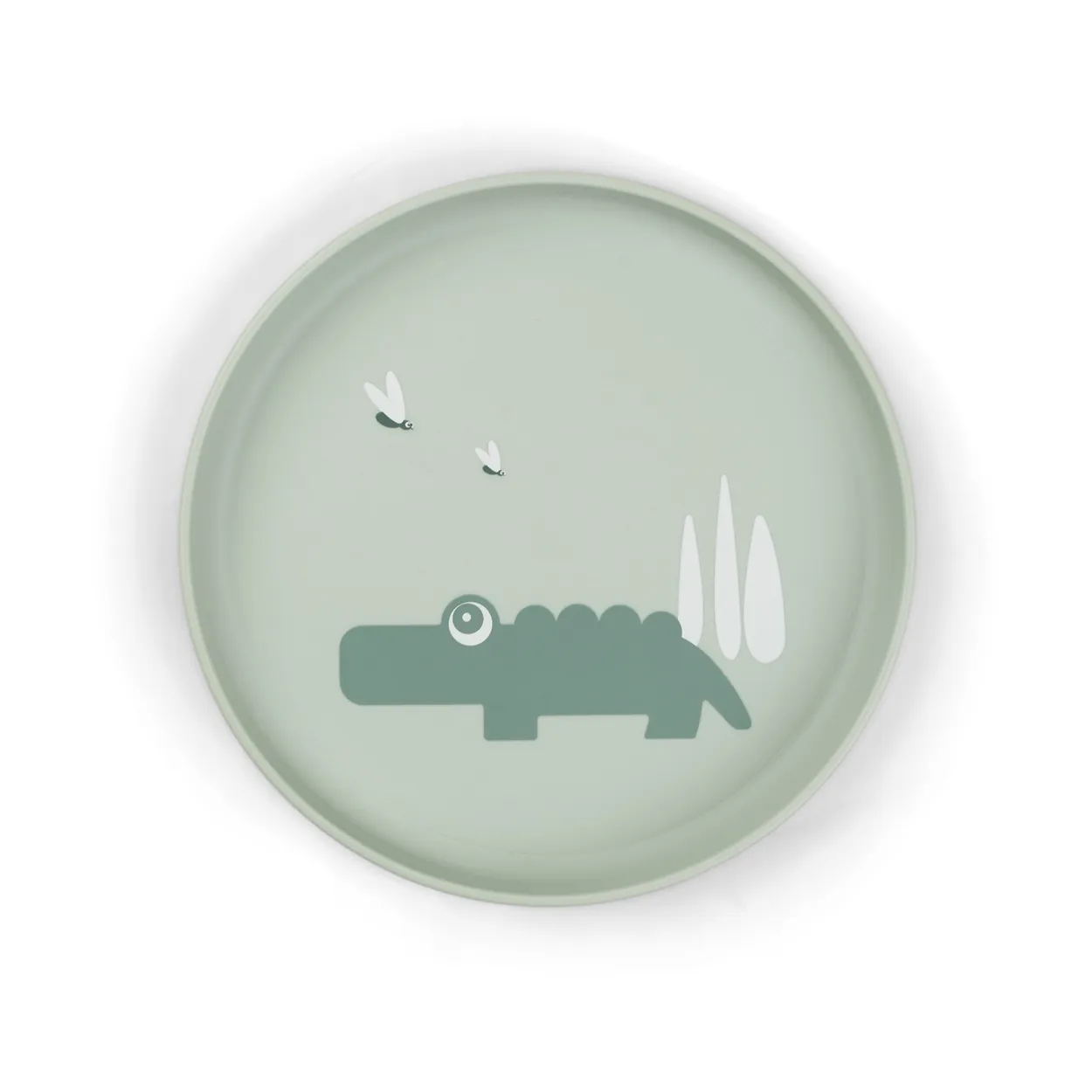 Done by deer Croco foodie kinderbord Ø20 cm Green