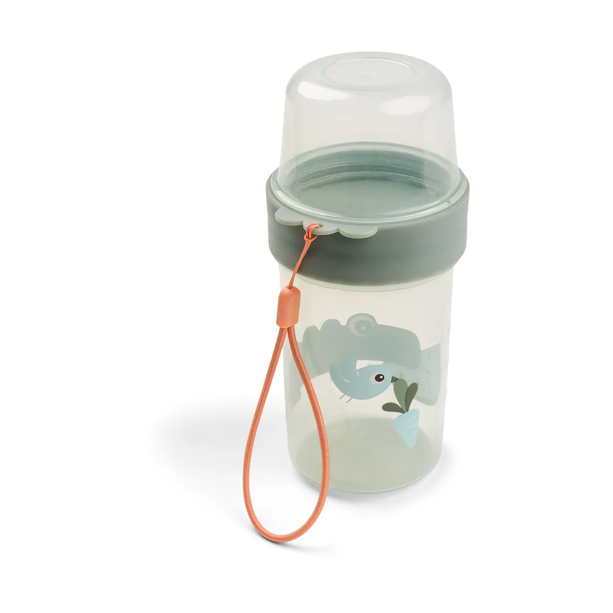 Croco To go 2-way snackbeker L, Green Done by deer