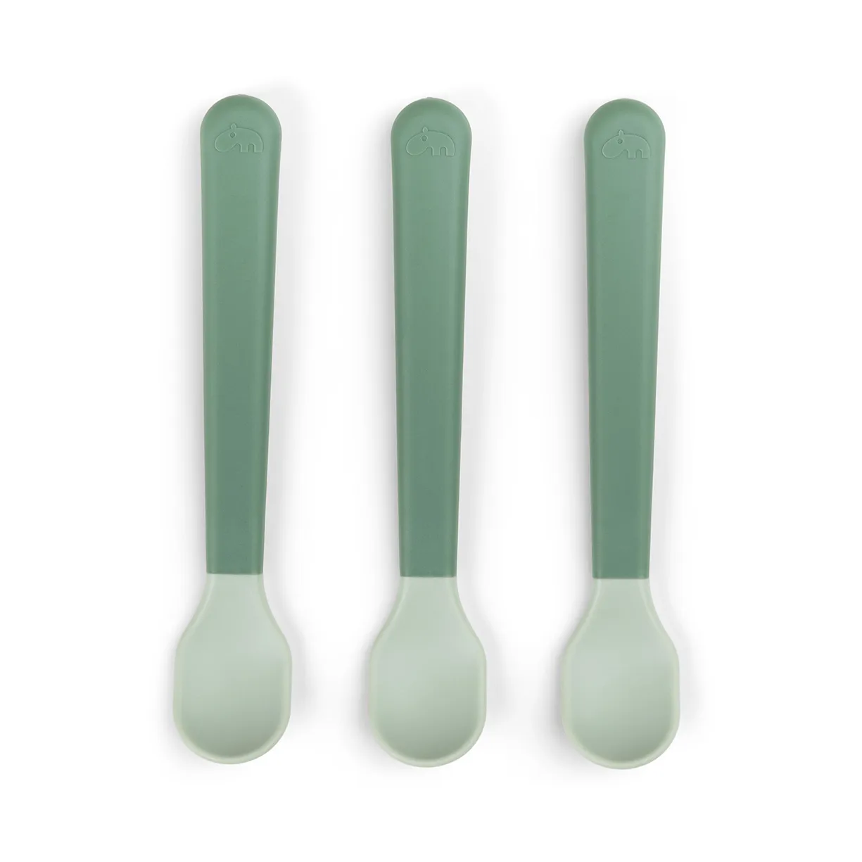 Easy-grip foodie lepel 3-pack, Green Done by deer
