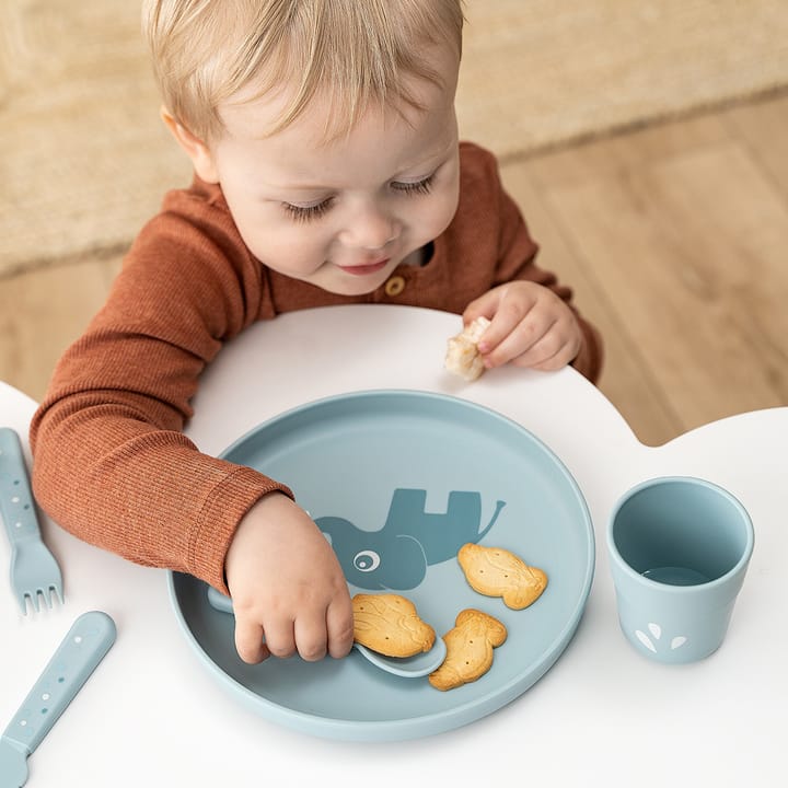 Elphee foodie kinderbord Ø20 cm, Blue Done by deer