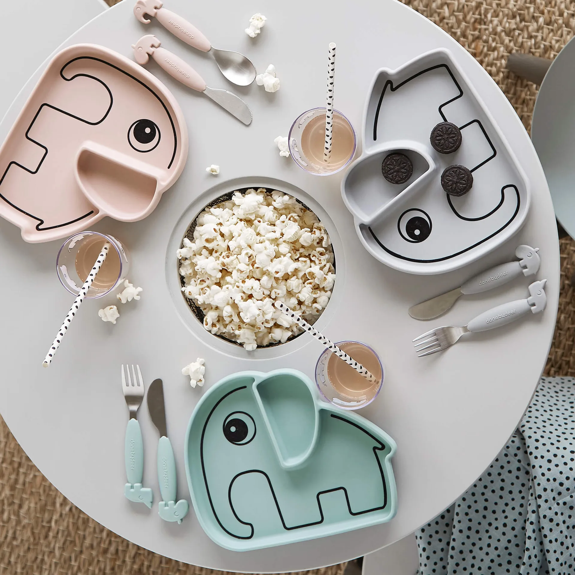 Elphee Stick&Stay kinderbord 17x20 cm, Poeder Done by deer