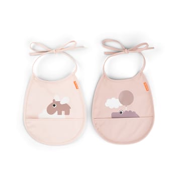 Happy Clouds Tiny slabbetje 2-pack - Powder - Done by deer