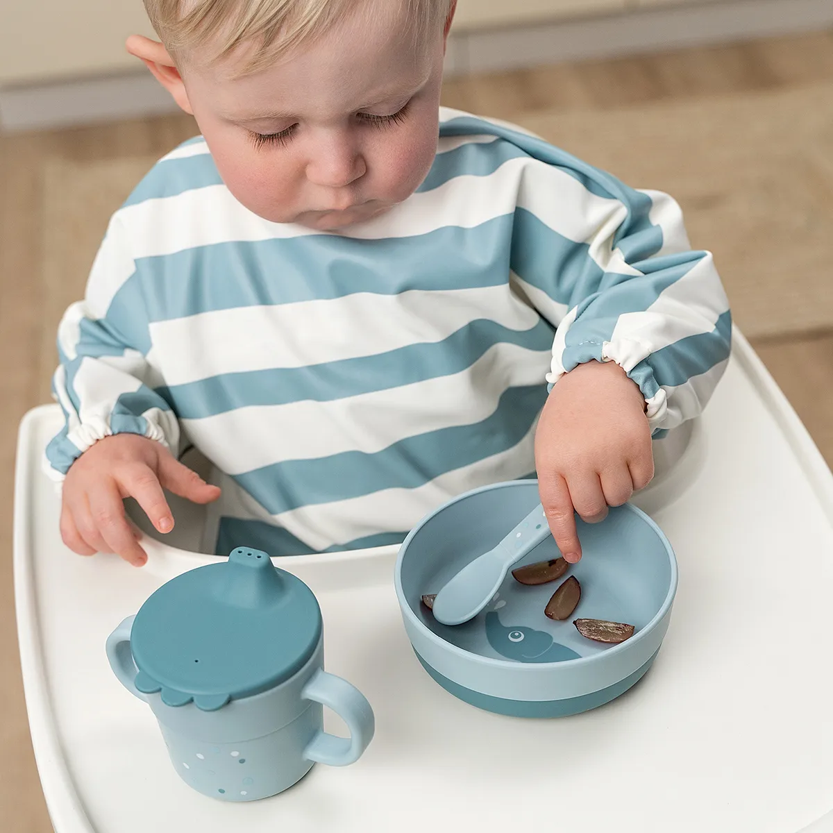 Happy Dots foodie bestekset 3-delig, Blue Done by deer