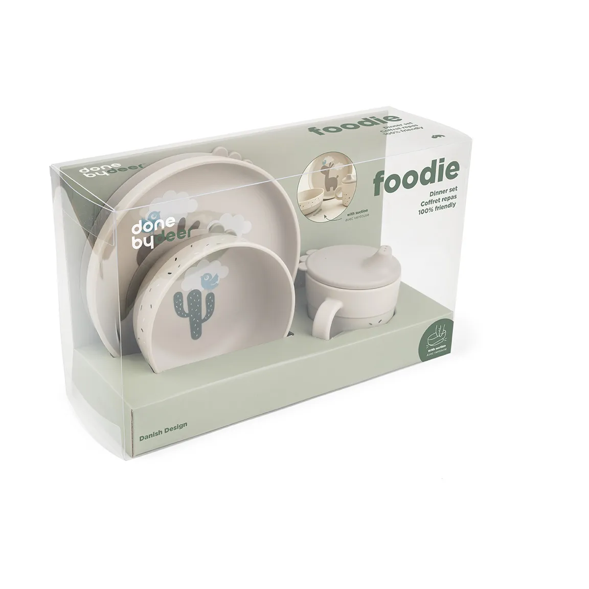 Lalee foodie kinderservies 3-delig, Sand Done by deer