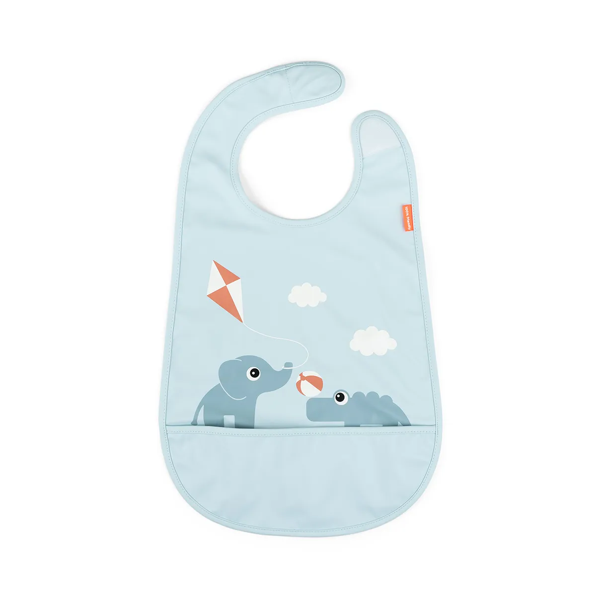 Playground slabbetje met klittenband, Blue Done by deer