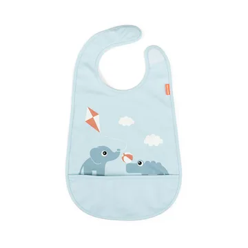 Playground slabbetje met klittenband - Blue - Done by deer