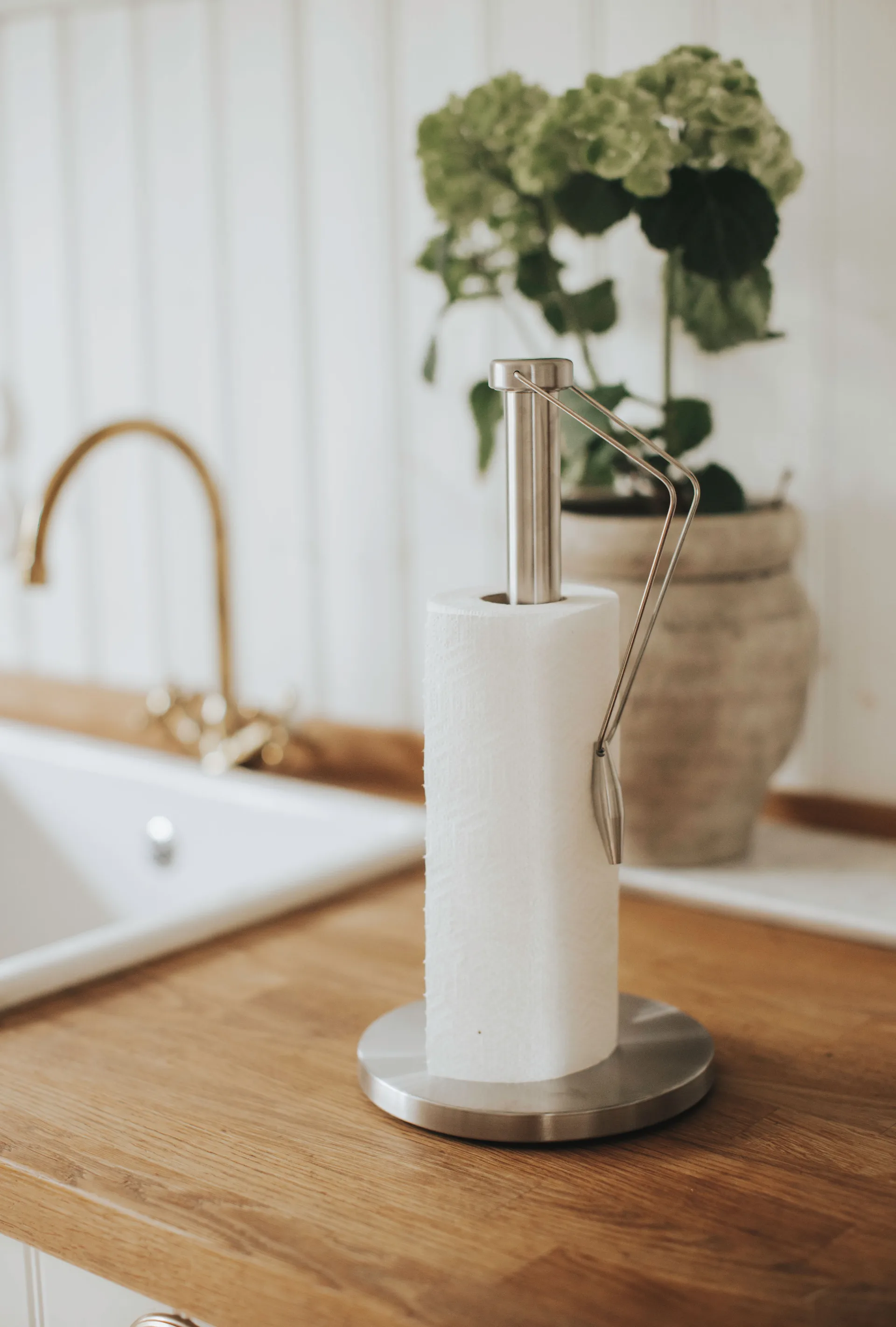 Alnes keukenpapierhouder 36 cm, Roestvrij staal Dorre